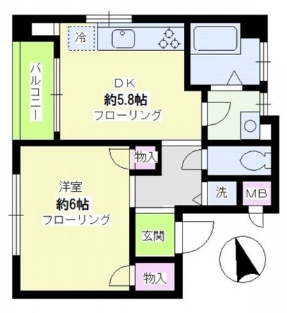 世田谷駅 徒歩7分 3階の物件間取画像